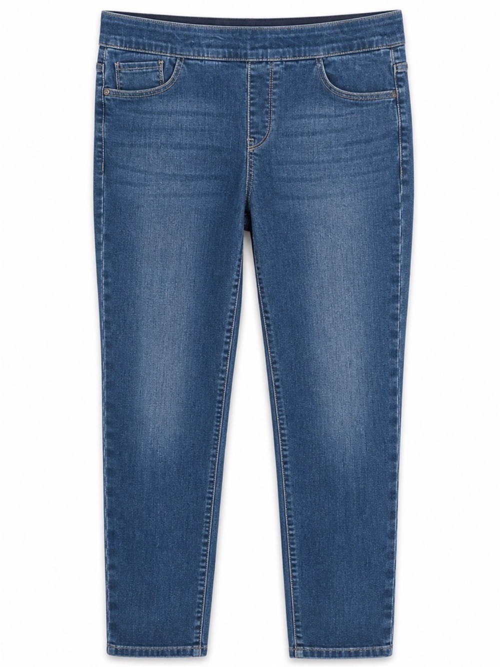 Croft & Barrow Medium Wash Slim Fit Stretch Denim Jeans Size 12 Mid Rise